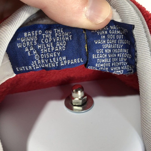 Vintage Winnie The Pooh Fleece Zip Up L Pooh Bear 1/4 Zip Disney 90s Pullover - Picture 7 of 12